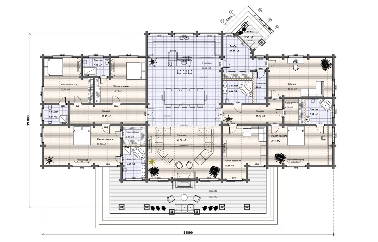 План 1 этажа